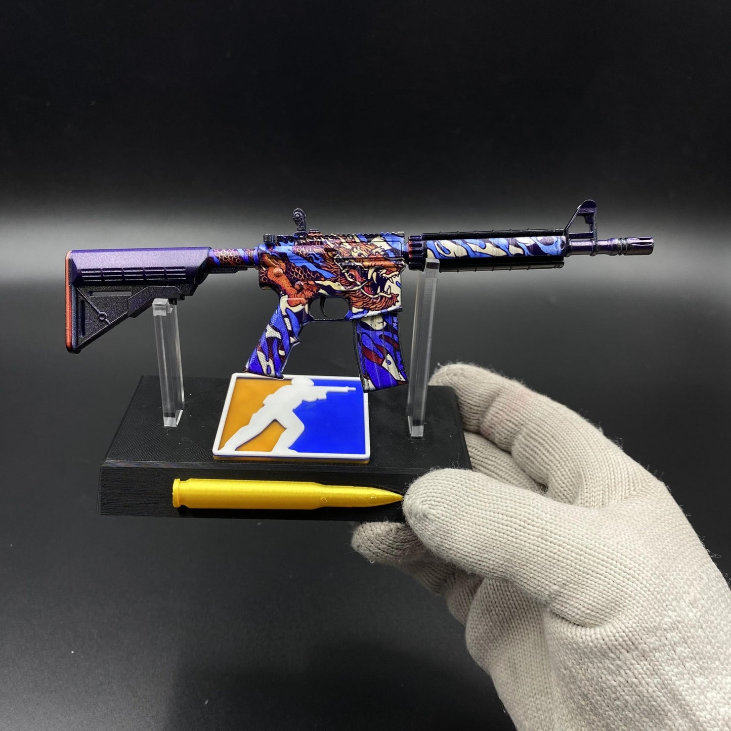 M4A4 Dragon King Mini Metal Replica For Collection