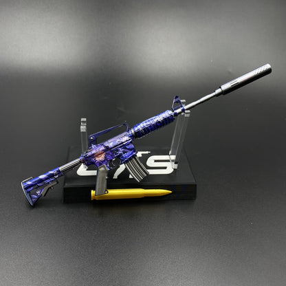 CS M4A1‑S Black Lotus Metal Tiny Gun Replica for Collectible