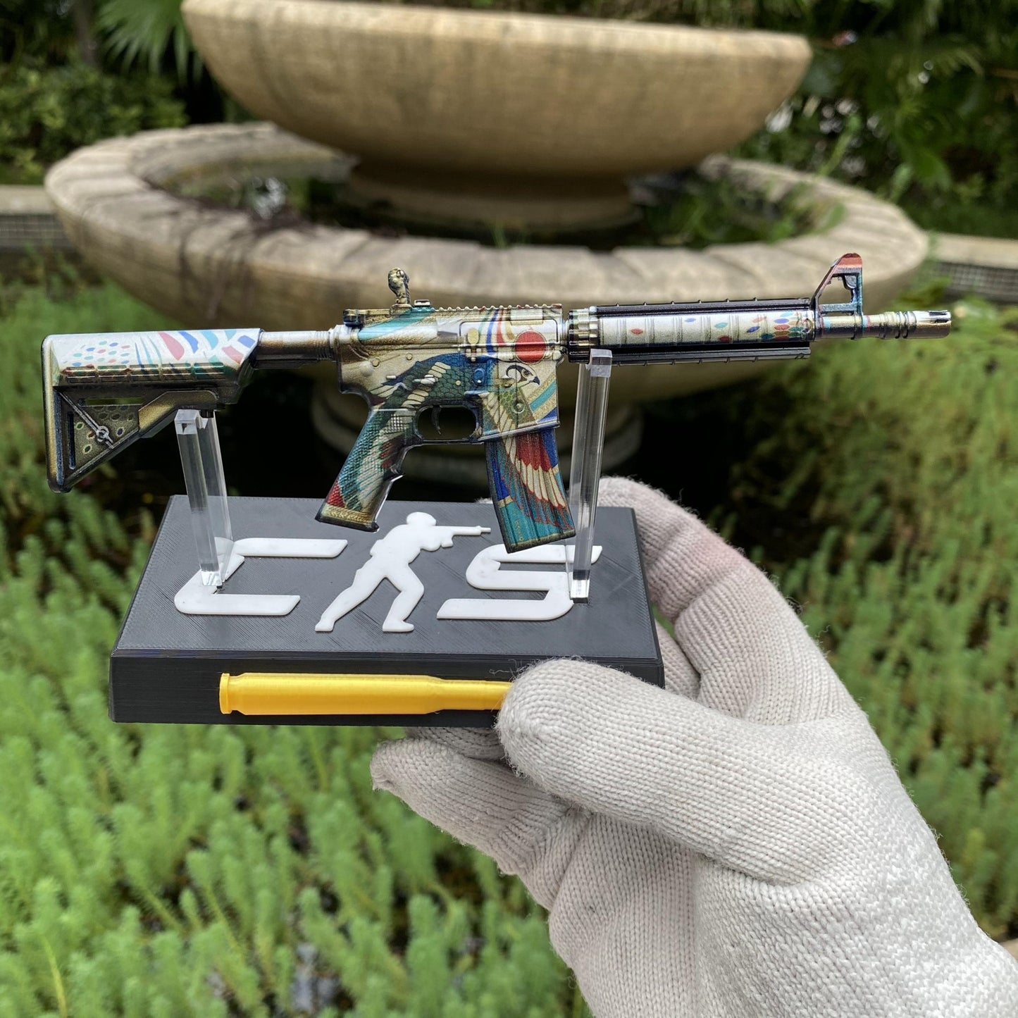Metal Tiny CS Eye of Horus Gun Miniature For Collection