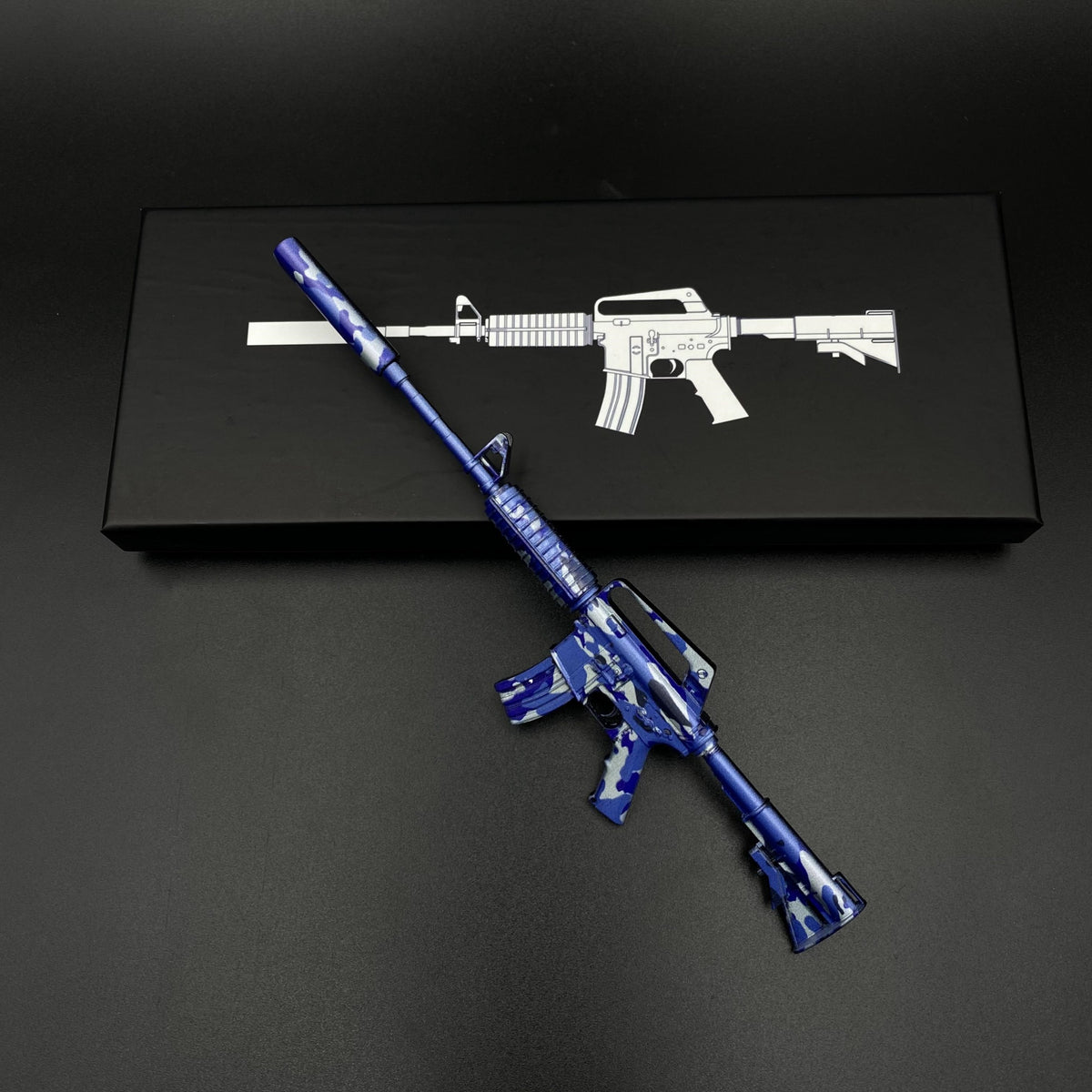 M4A1-S Bright Water Mini Metal Replica Gun for Collectible