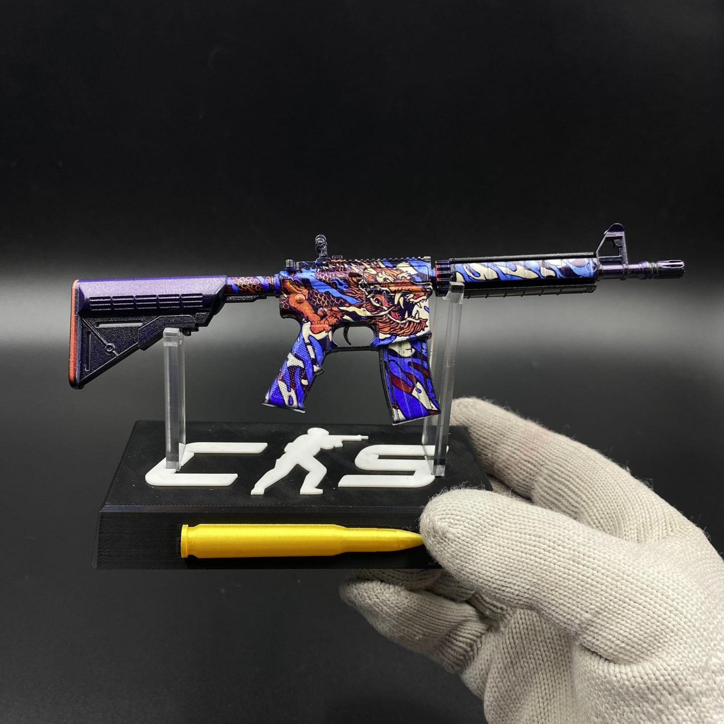 M4A4 Dragon King Mini Metal Replica For Collection