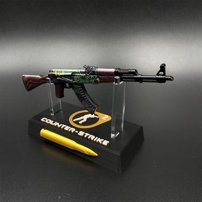 CSGO Fire Serpent AK47 New Metal Miniature Tiny Gun