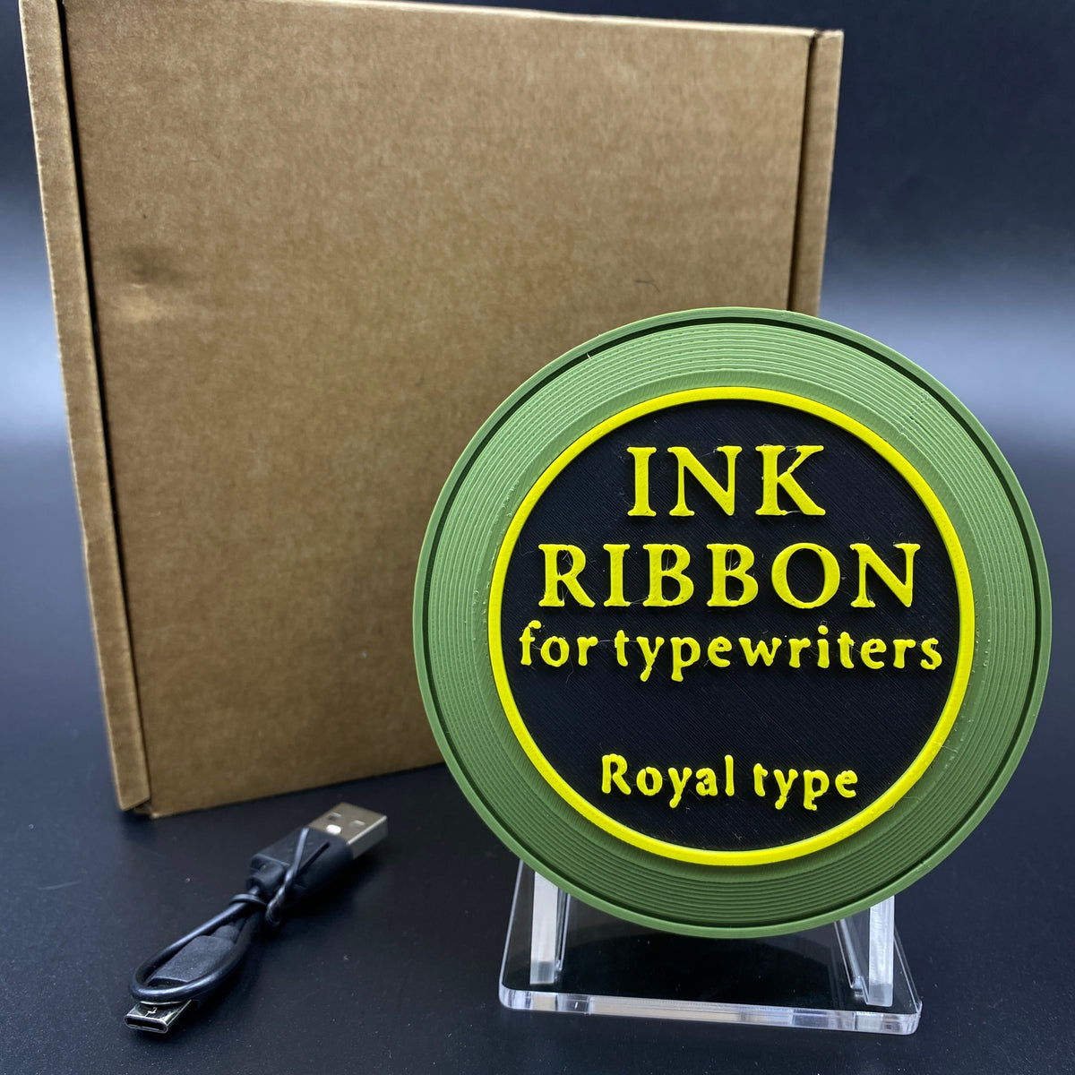 RE Ink Ribbon Speaker Replica Prop, 3D Printed Horror Game Fan Art Desktop Decor, Collectible Gaming Ornament Gift
