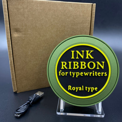 RE Ink Ribbon Speaker Replica Prop, 3D Printed Horror Game Fan Art Desktop Decor, Collectible Gaming Ornament Gift