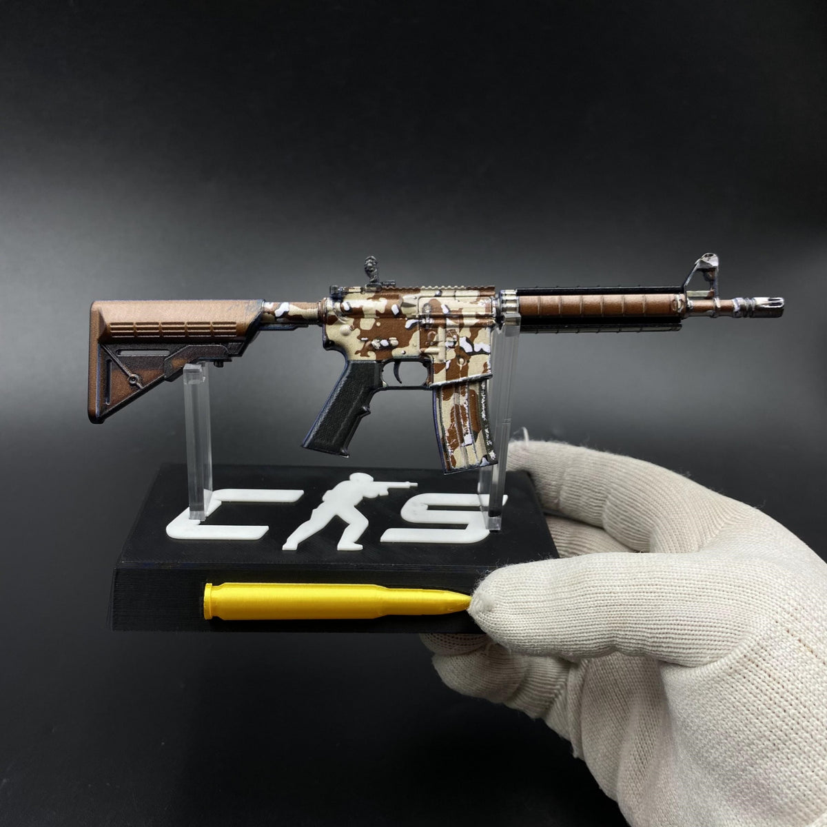 CS M4A4 Desert Storm Mini Metal Replica For Collection
