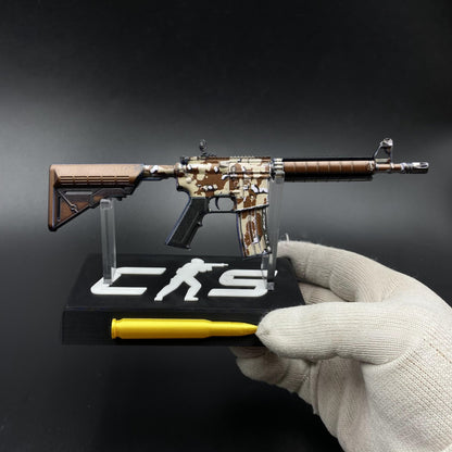 CS M4A4 Desert Storm Mini Metal Replica For Collection