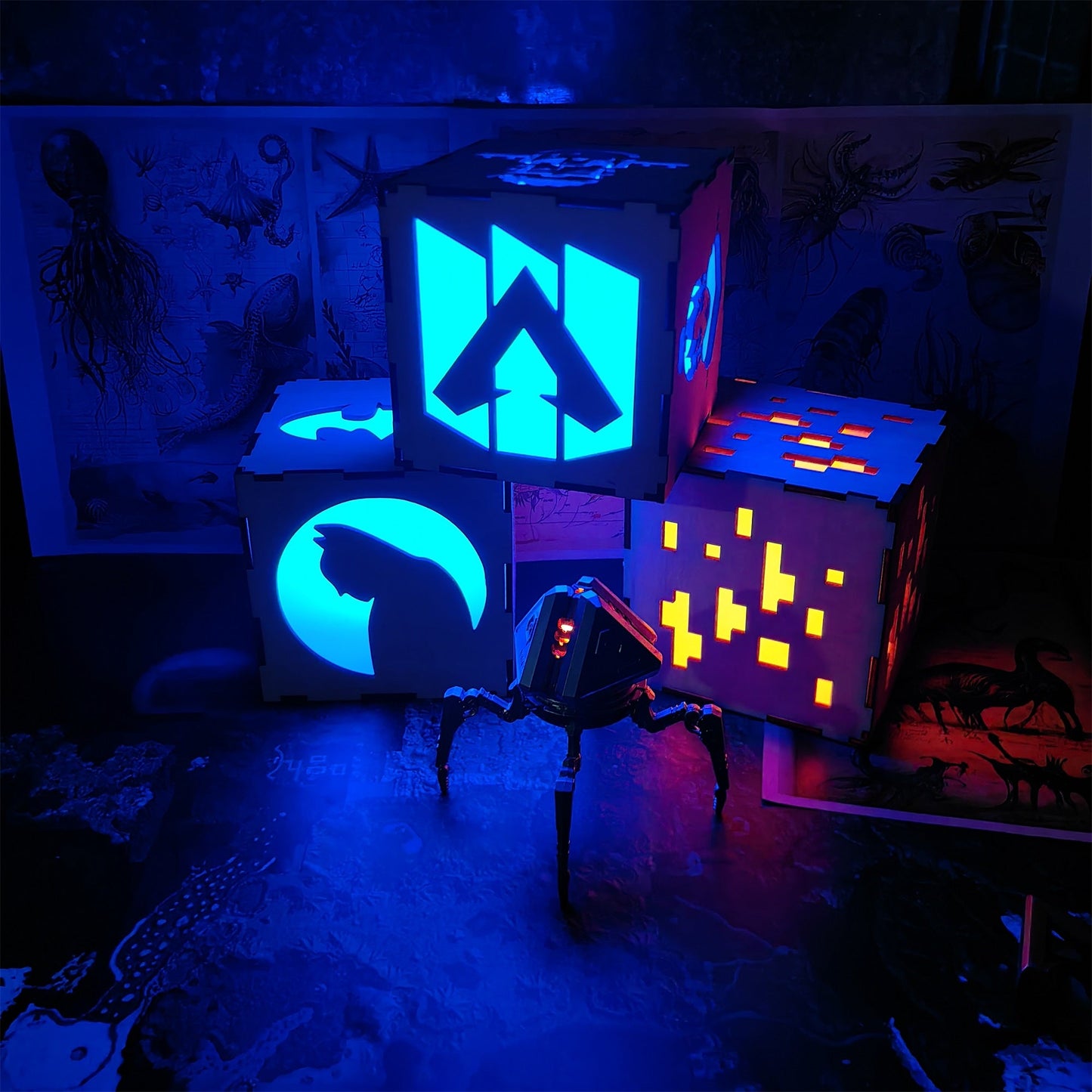 Handmade Wraith Octane Wooden Lantern Night Light