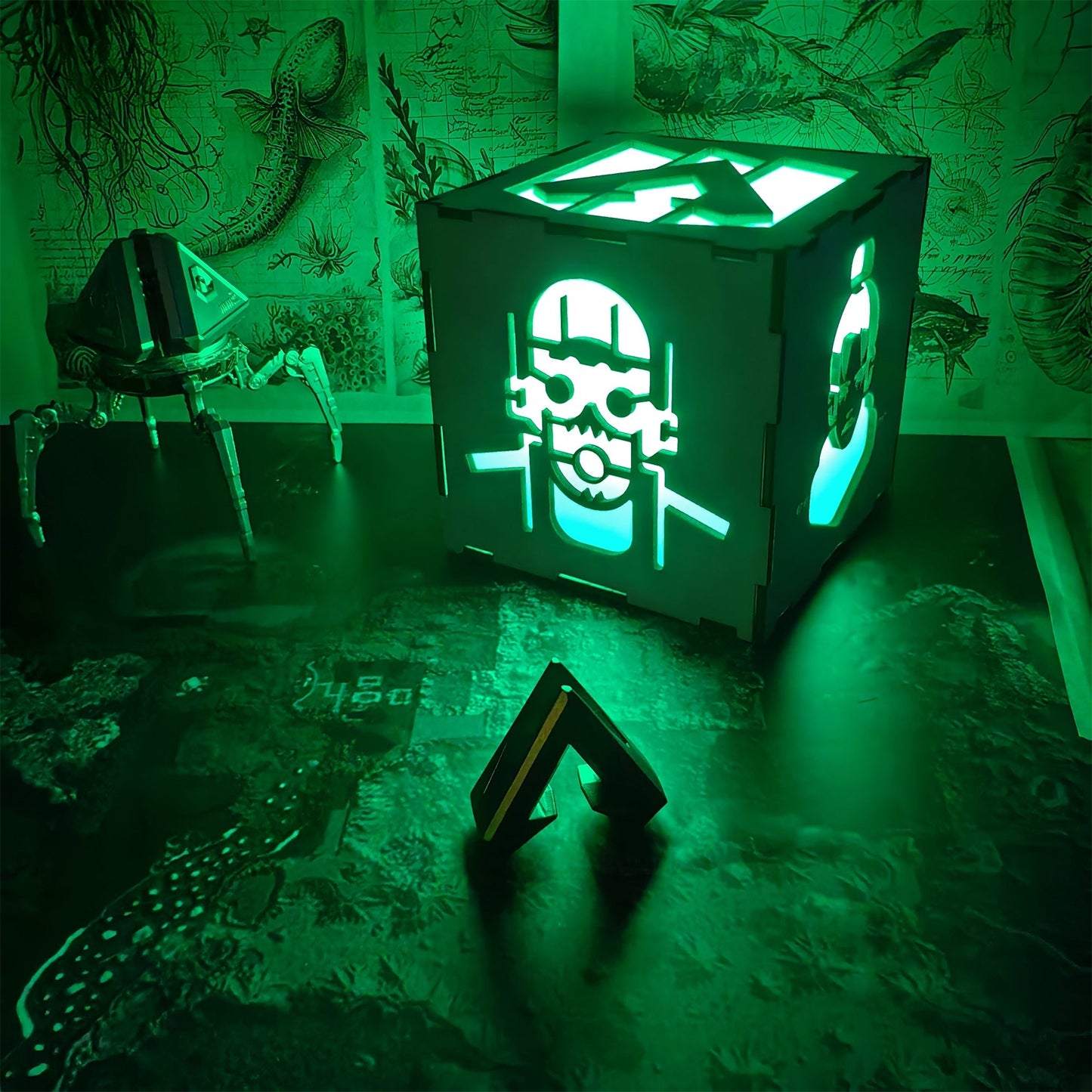 Handmade Wraith Octane Wooden Lantern Night Light