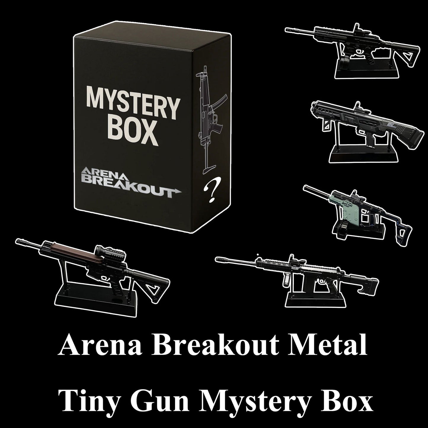 Arena Breakout Mystery Box Metal Tiny Gun Miniature