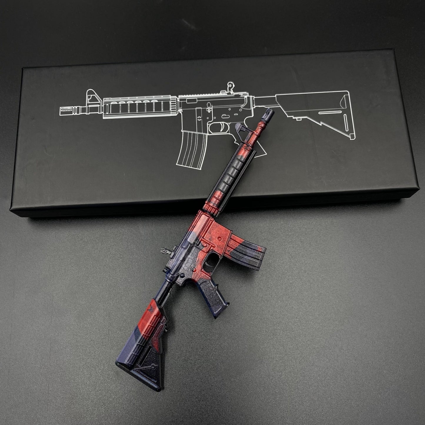 Metal Tiny CS M4A4 Evil Daimyo Gun Miniature For Collection