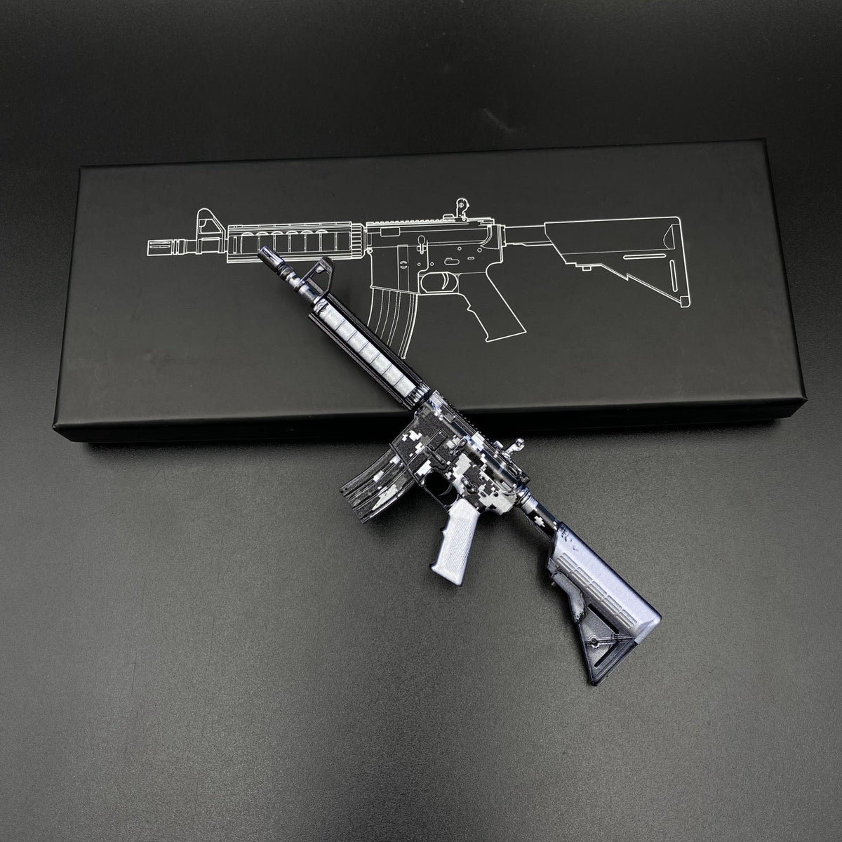 Metal Tiny CS M4A4 Urban DDPAT Gun Miniature For Collection