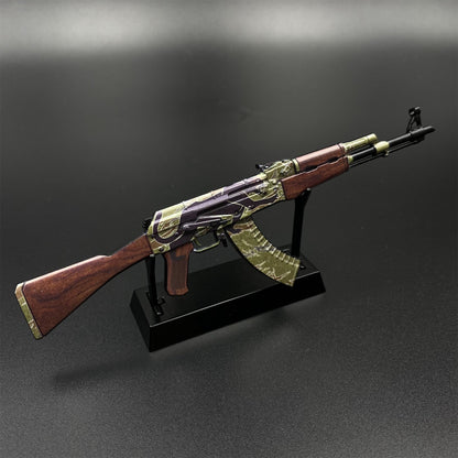 Mini AK-47 Jaguar Metal Model CS2 Game Collectible