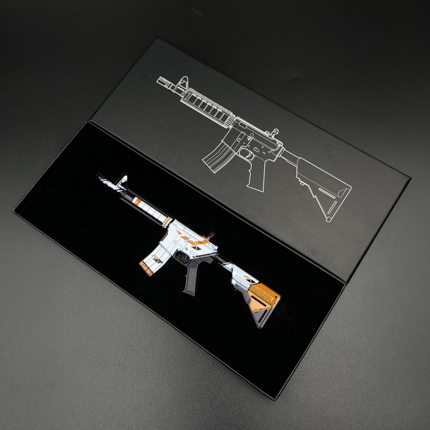 CS M4A4 Asiimov Mini Metal Replica For Collection