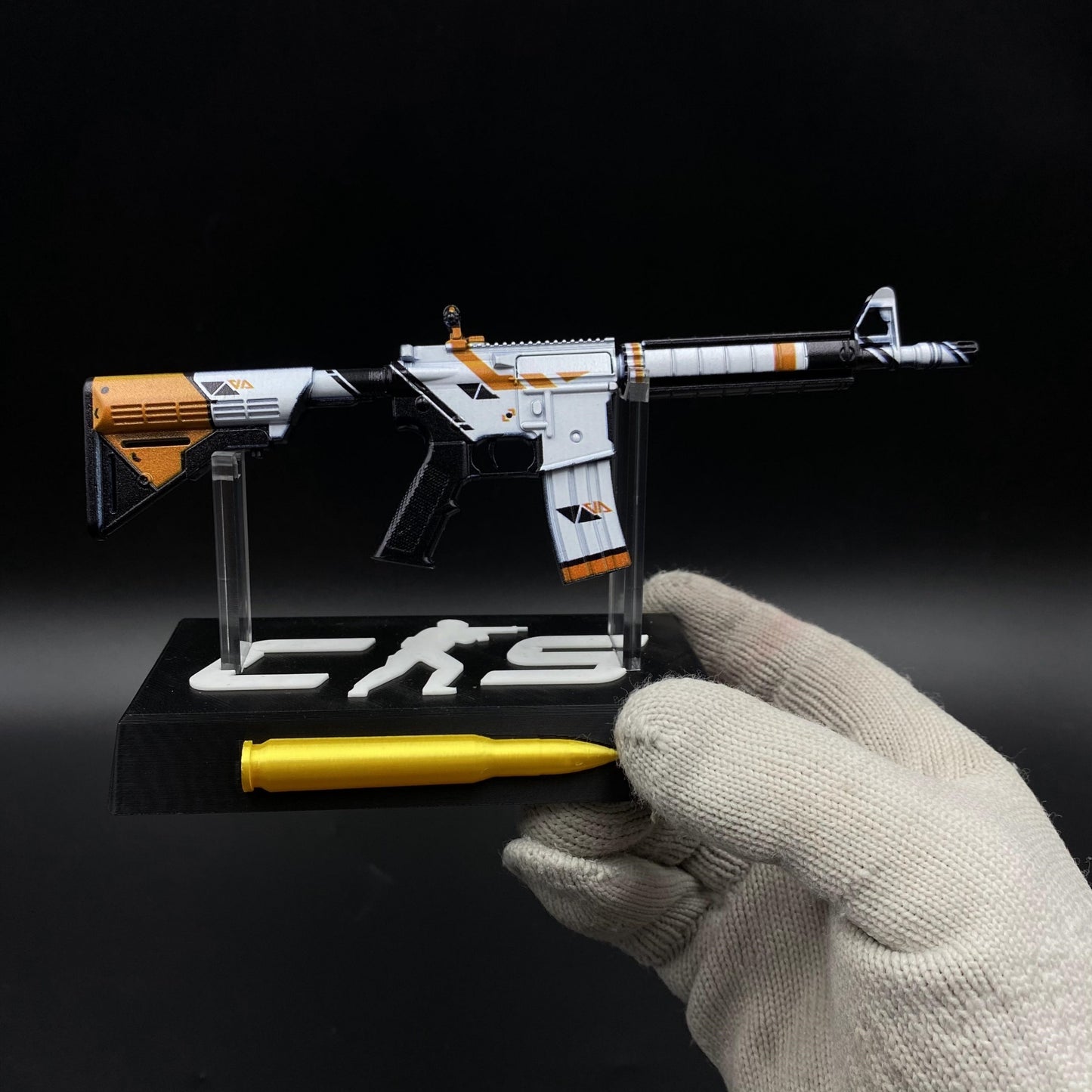 CS M4A4 Asiimov Mini Metal Replica For Collection