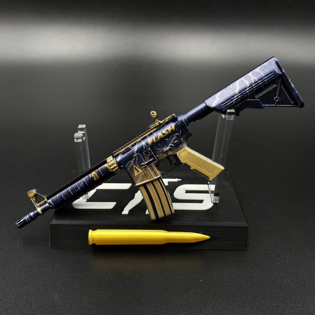 Metal Tiny CS M4A4 Sheet Lightning Gun Miniature For Collection