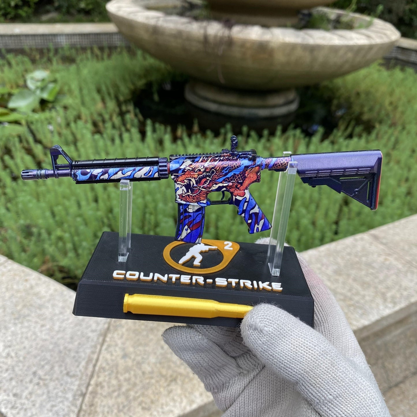 M4A4 Dragon King Mini Metal Replica For Collection