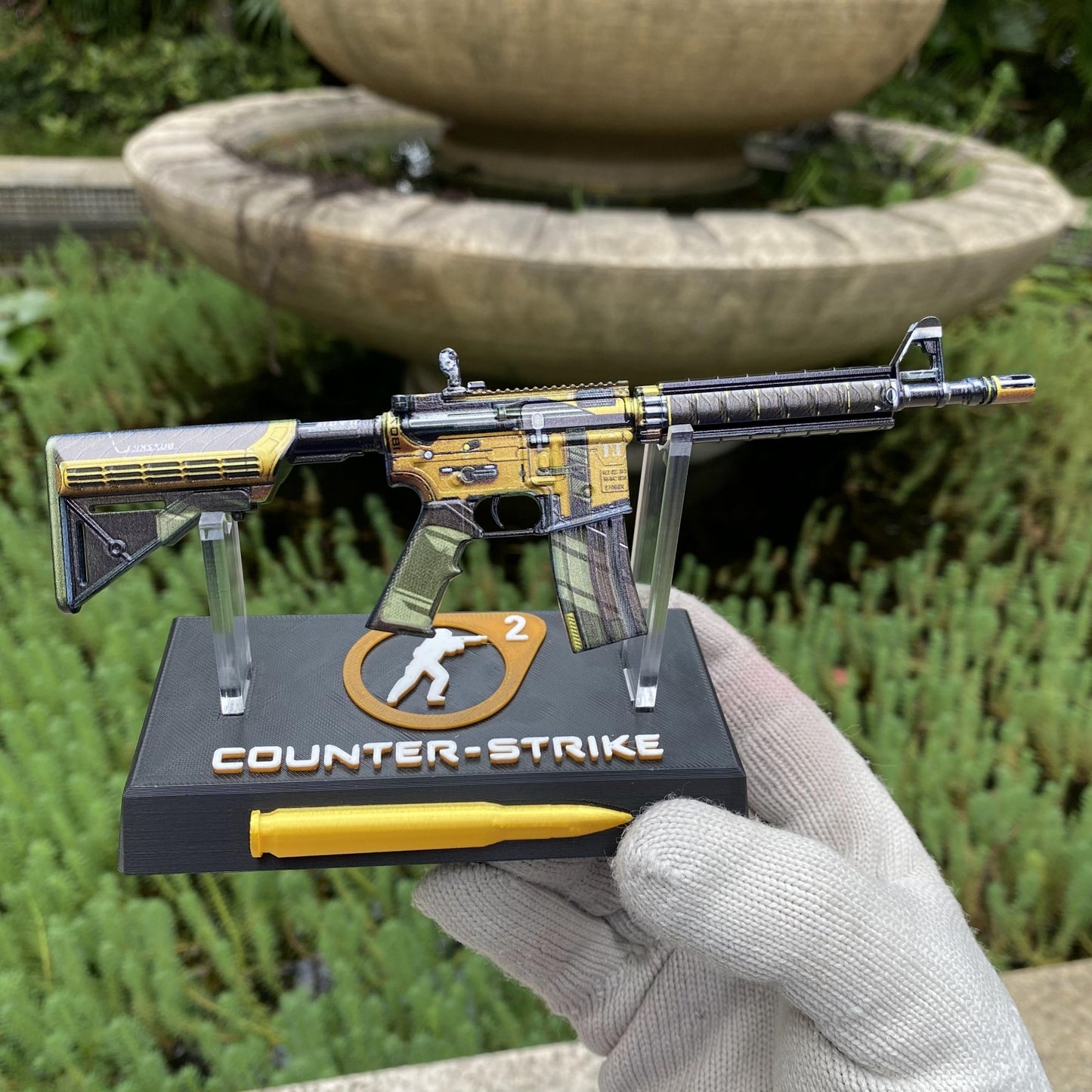 Metal Tiny CS M4A4 Buzz Kill Gun Miniature For Collection