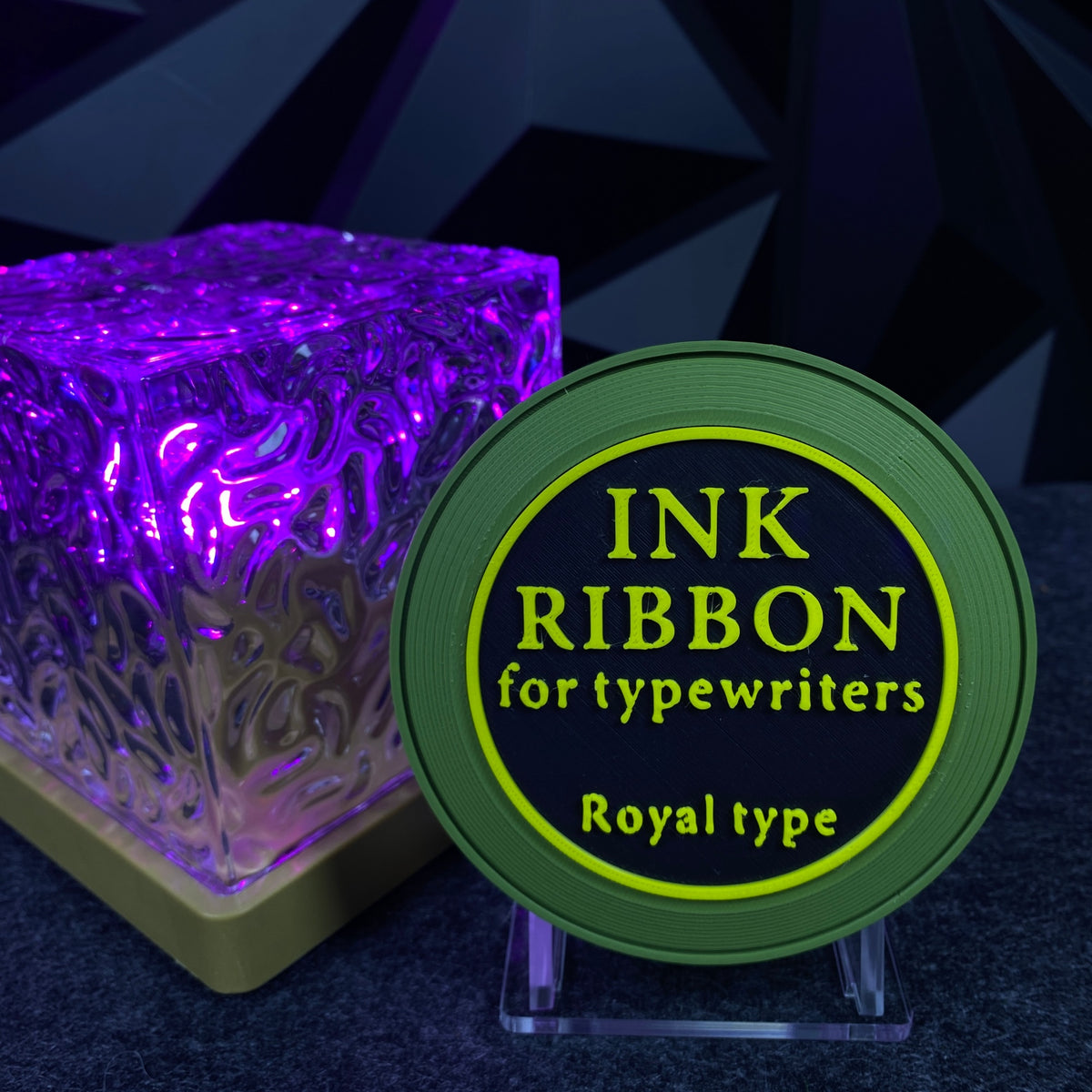 RE Ink Ribbon Speaker Replica Prop, 3D Printed Horror Game Fan Art Desktop Decor, Collectible Gaming Ornament Gift