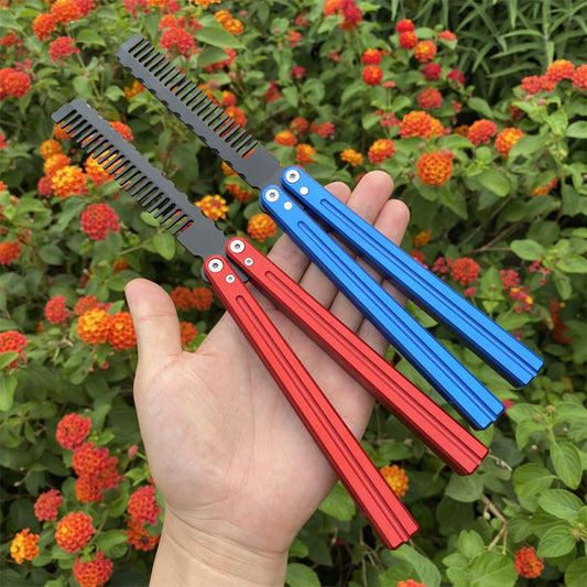 CNC Cutting High-End Balisong Comb Butterfly Knife Trainer