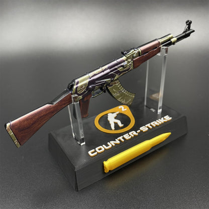 Mini AK-47 Jaguar Metal Model CS2 Game Collectible