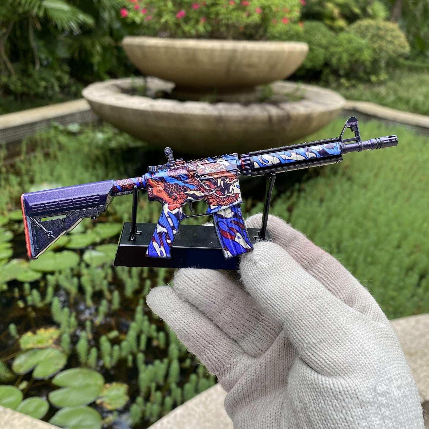 M4A4 Dragon King Mini Metal Replica For Collection