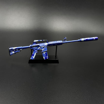 M4A1-S Bright Water Mini Metal Replica Gun for Collectible