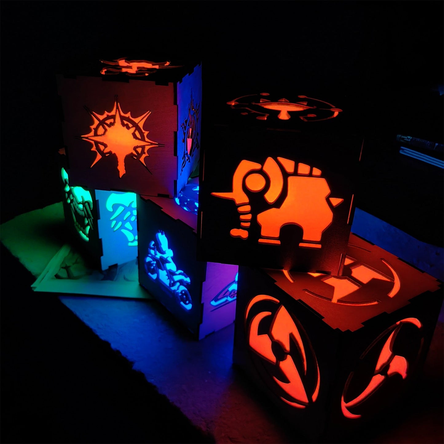 Handmade BG3 Inspired Wood Lamp Night Light