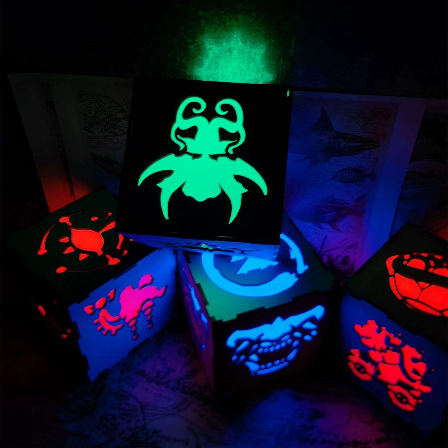 Handmade BG3 Inspired Wood Lamp Night Light