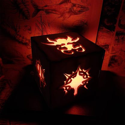 Handmade BG3 Inspired Wood Lamp Night Light