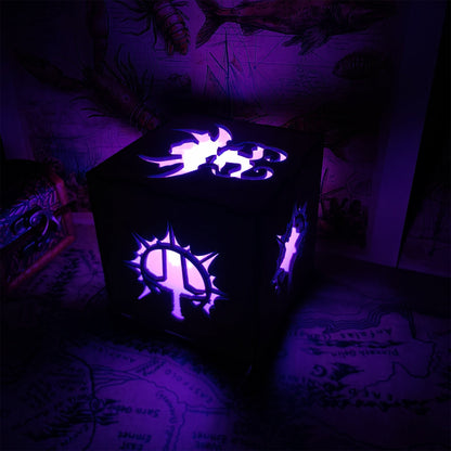 Handmade BG3 Inspired Wood Lamp Night Light