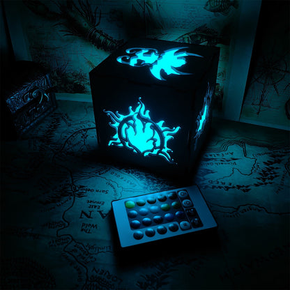 Handmade BG3 Inspired Wood Lamp Night Light
