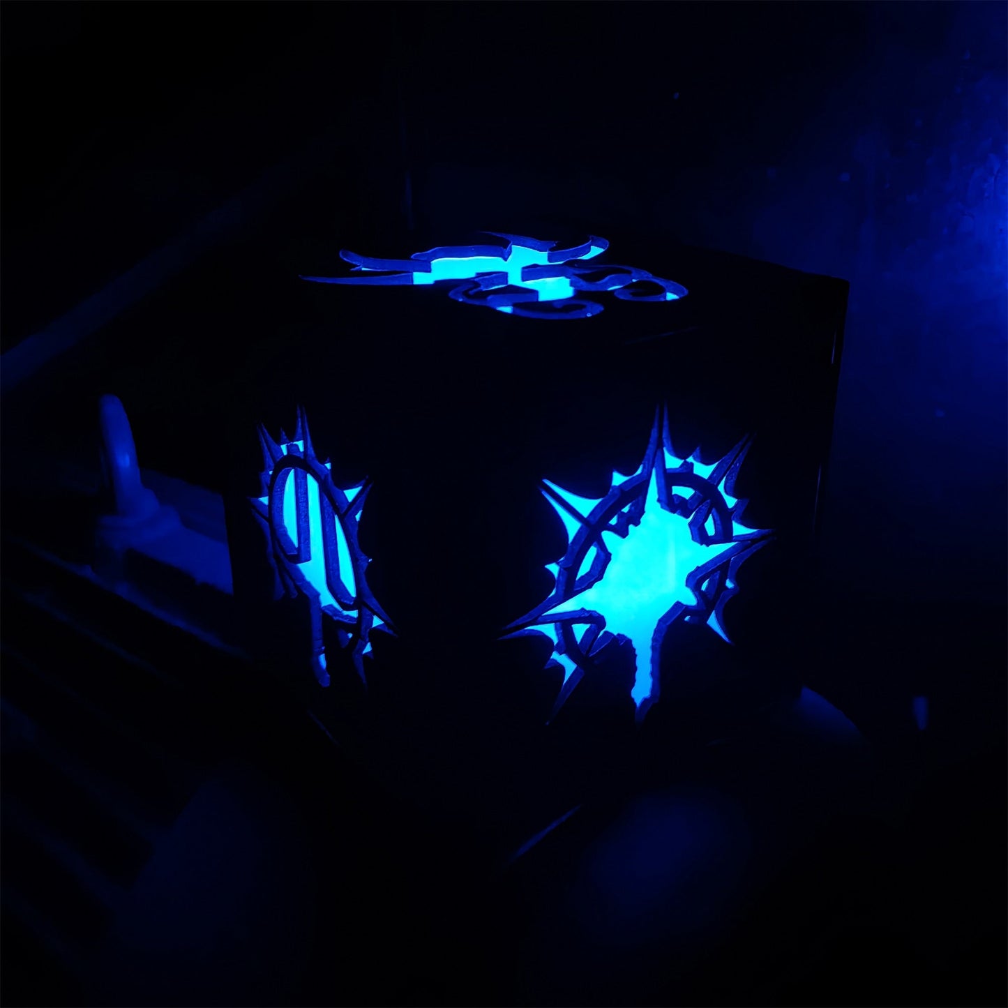 Handmade BG3 Inspired Wood Lamp Night Light