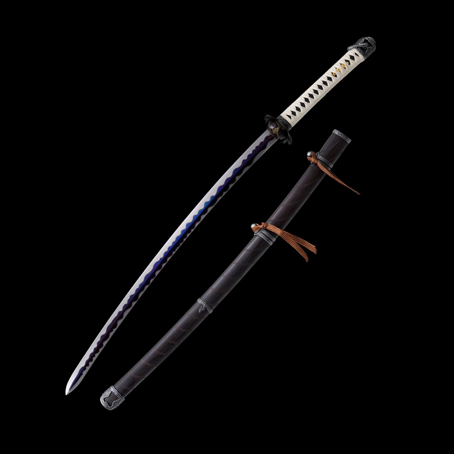 IRL Sekiro Black Mortal Blade Kaimen Katana 1065 Carbon Steel Version
