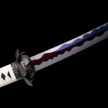 IRL Sekiro Black Mortal Blade Kaimen Katana 1065 Carbon Steel Version