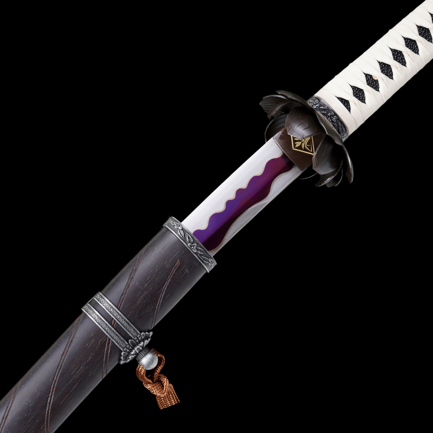 IRL Sekiro Black Mortal Blade Kaimen Katana 1065 Carbon Steel Version