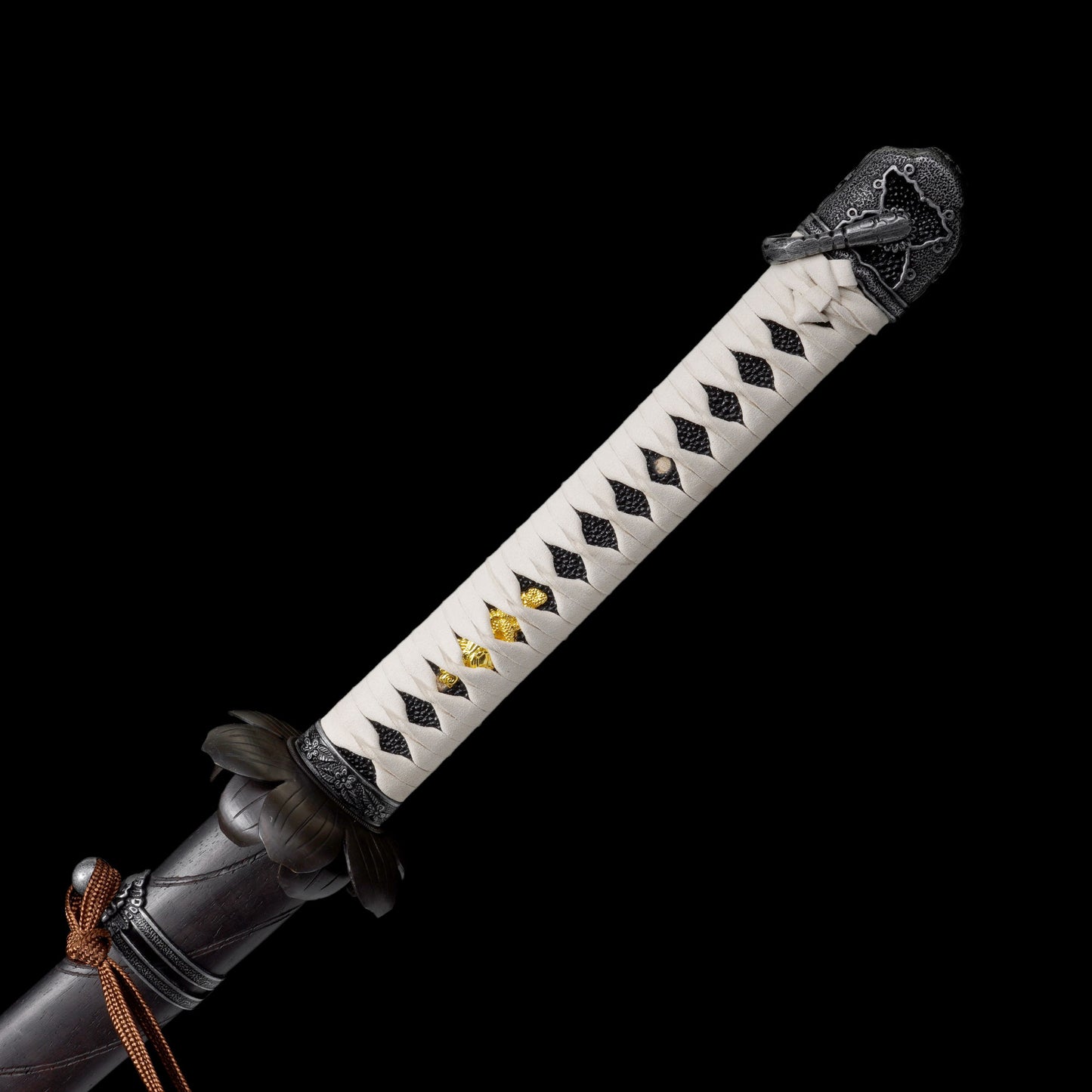 IRL Sekiro Black Mortal Blade Kaimen Katana 1065 Carbon Steel Version