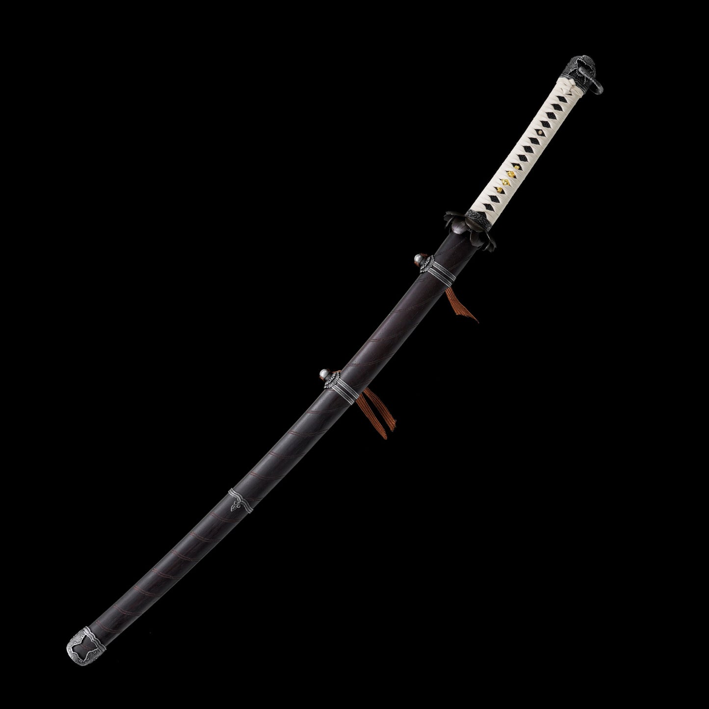 IRL Sekiro Black Mortal Blade Kaimen Katana 1065 Carbon Steel Version