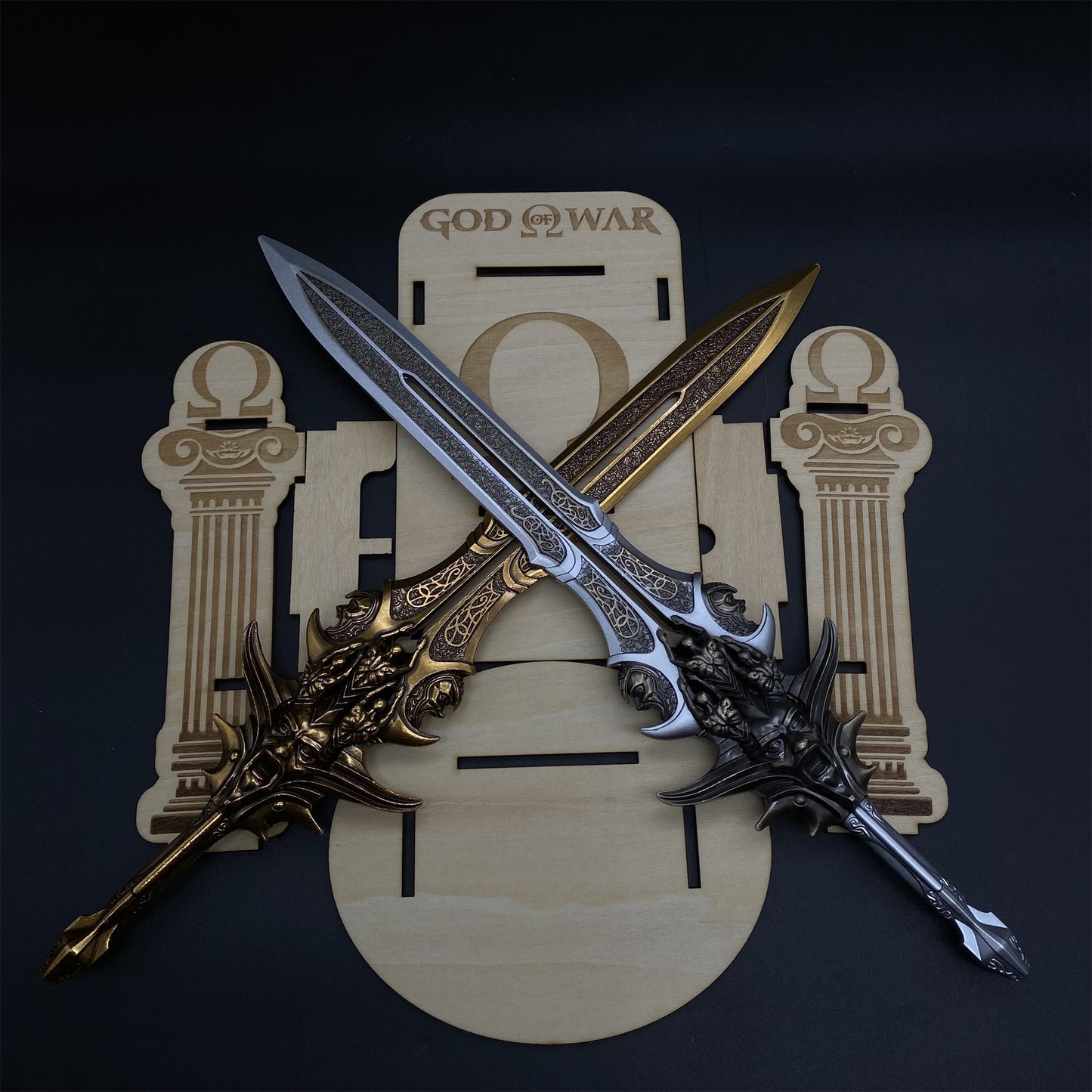 Blade Of Olympus Replica11.8" Metal Desk Display Art