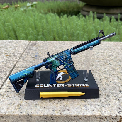 Metal Tiny CS M4A4 Poseidon Gun Miniature For Collection