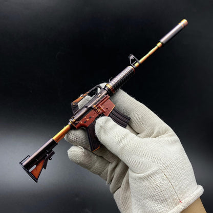 Atomic Alloy M4A1-S Metal Gun Miniature For Collection
