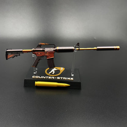 Atomic Alloy M4A1-S Metal Gun Miniature For Collection