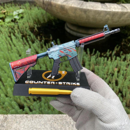 CS M4A4 Bullet Rain Mini Metal Replica For Collection