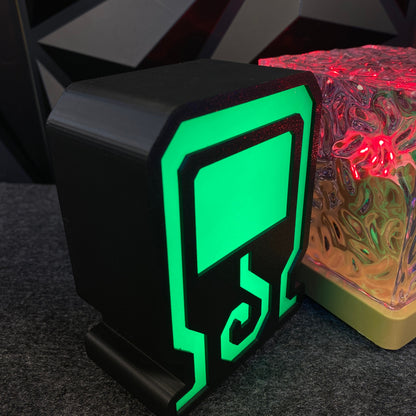 Monster Mega Potion Gamer Potion Symbol LED Night Light, 3D Printed Game Room Decor Gift