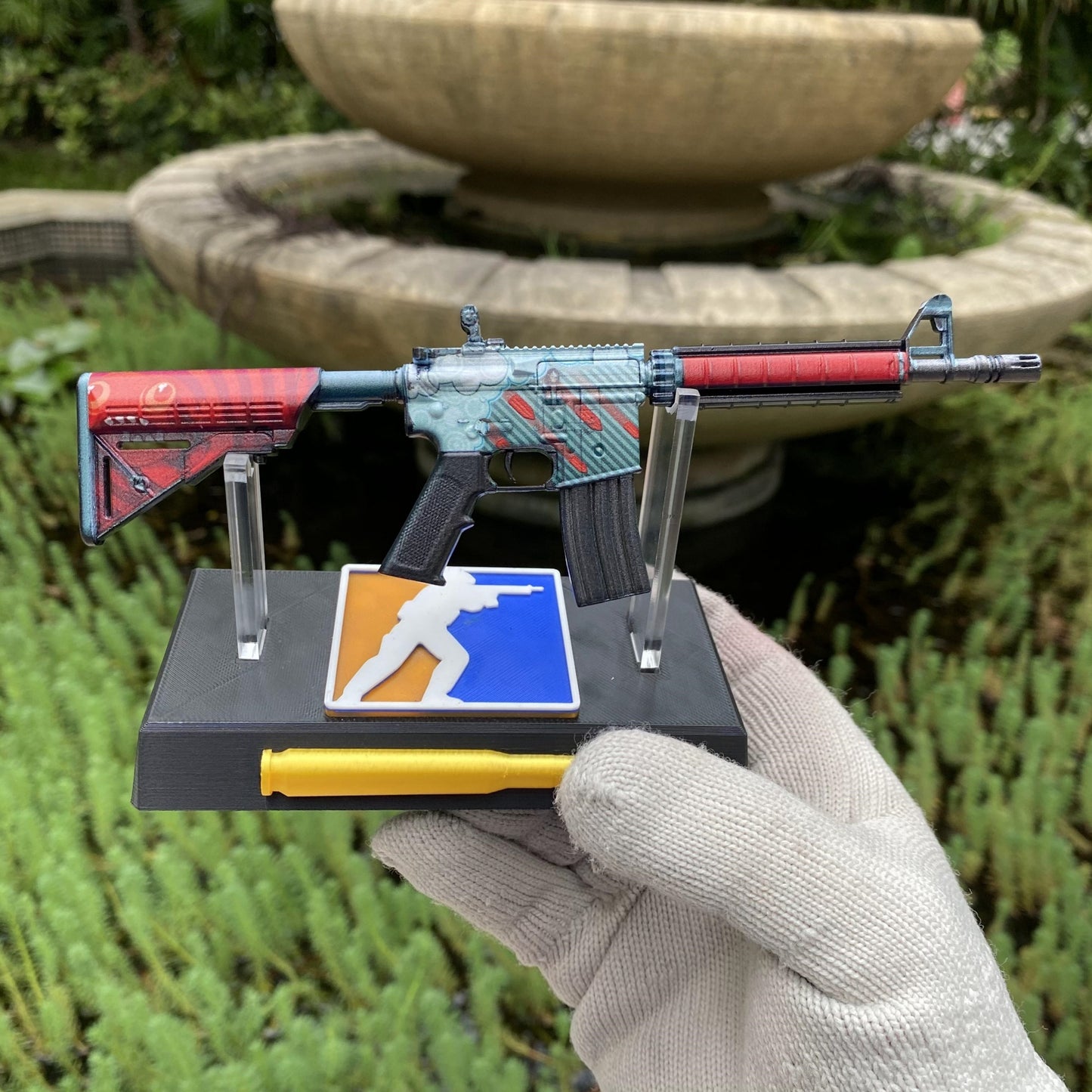 CS M4A4 Bullet Rain Mini Metal Replica For Collection