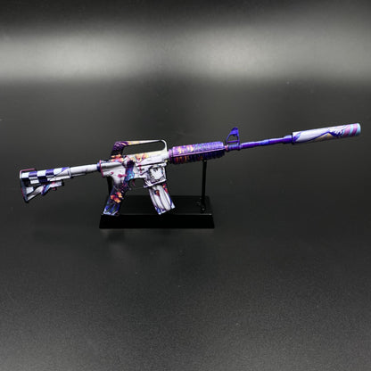 CS M4A1‑S Vaporwave Metal Tiny Gun Replica for Collectible