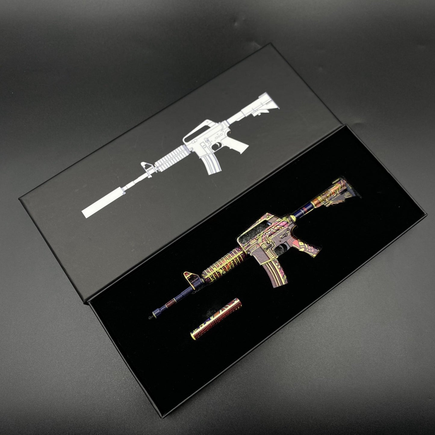 M4A1-S Chantico’s Fire Mini Metal Replica Gun for Collectible