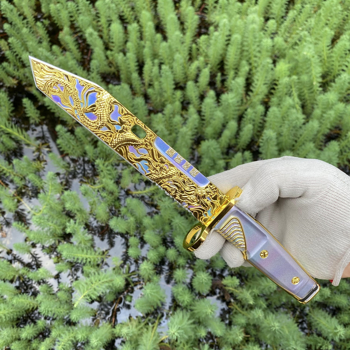 Delta Force Dragon Fang Tactical Dagger Metal Replica, Prop For Game Collection