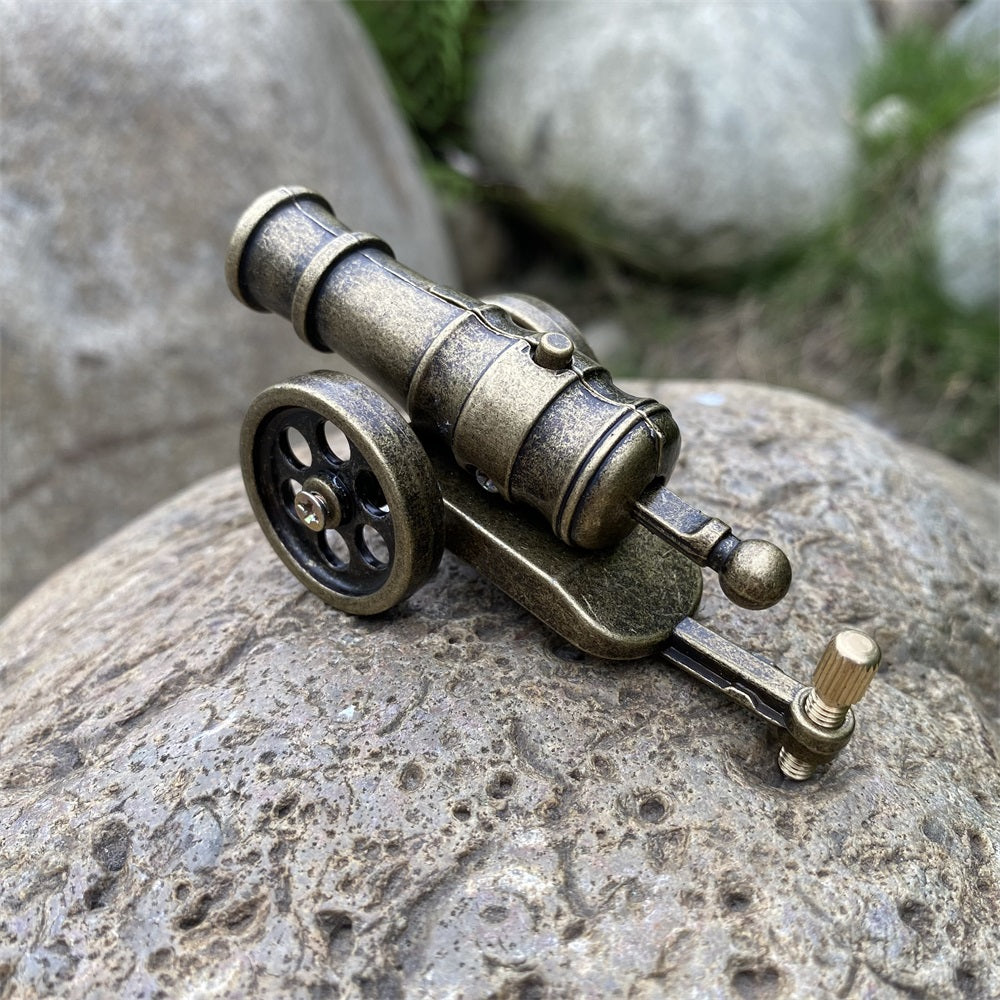 Metal Miniature  Antiqued Smoothbore Cannon 10CM/3.9"