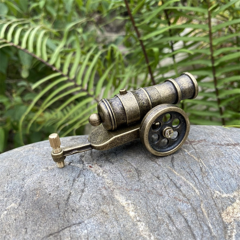 Metal Miniature  Antiqued Smoothbore Cannon 10CM/3.9"
