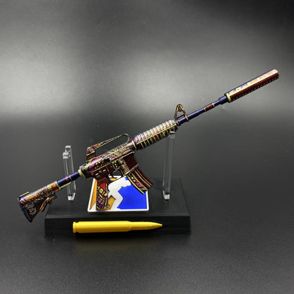 M4A1-S Chantico’s Fire Mini Metal Replica Gun for Collectible